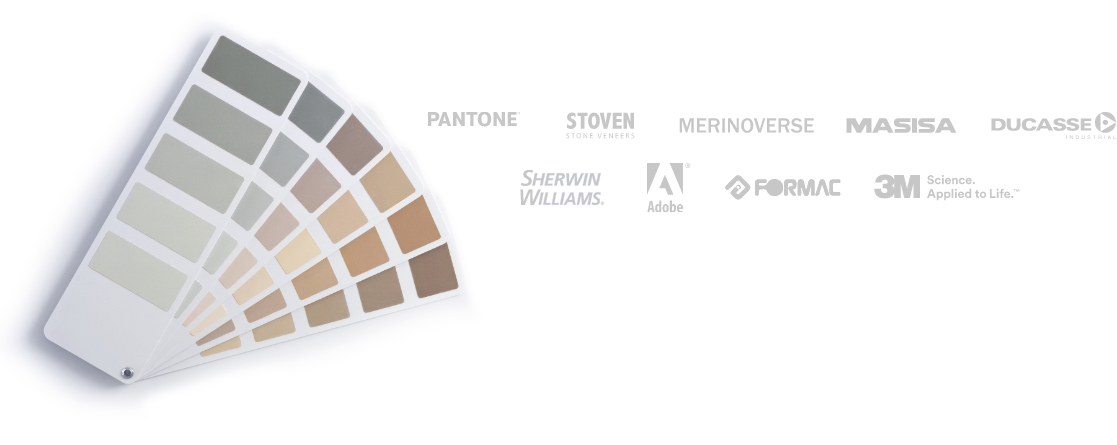 Marcas proveedoras: Pantone, Stoven, Merinoverse, Masisa, Ducasse, Sherwin Williams, Adobe, Formac y 3M